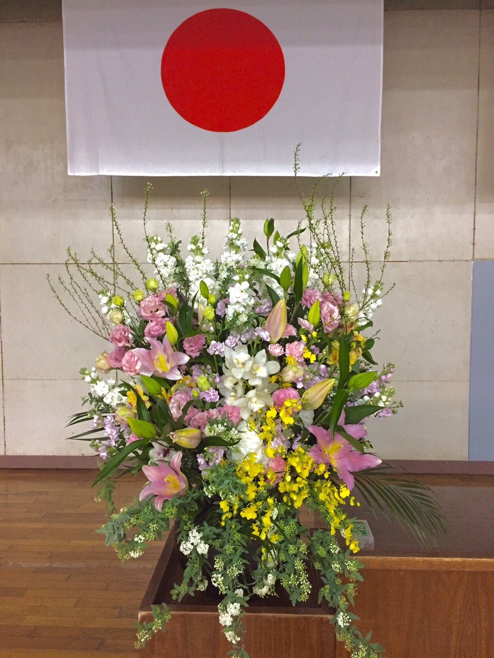 式典生花 壺花 横浜市へのお届け 可憐な花のマルシェ